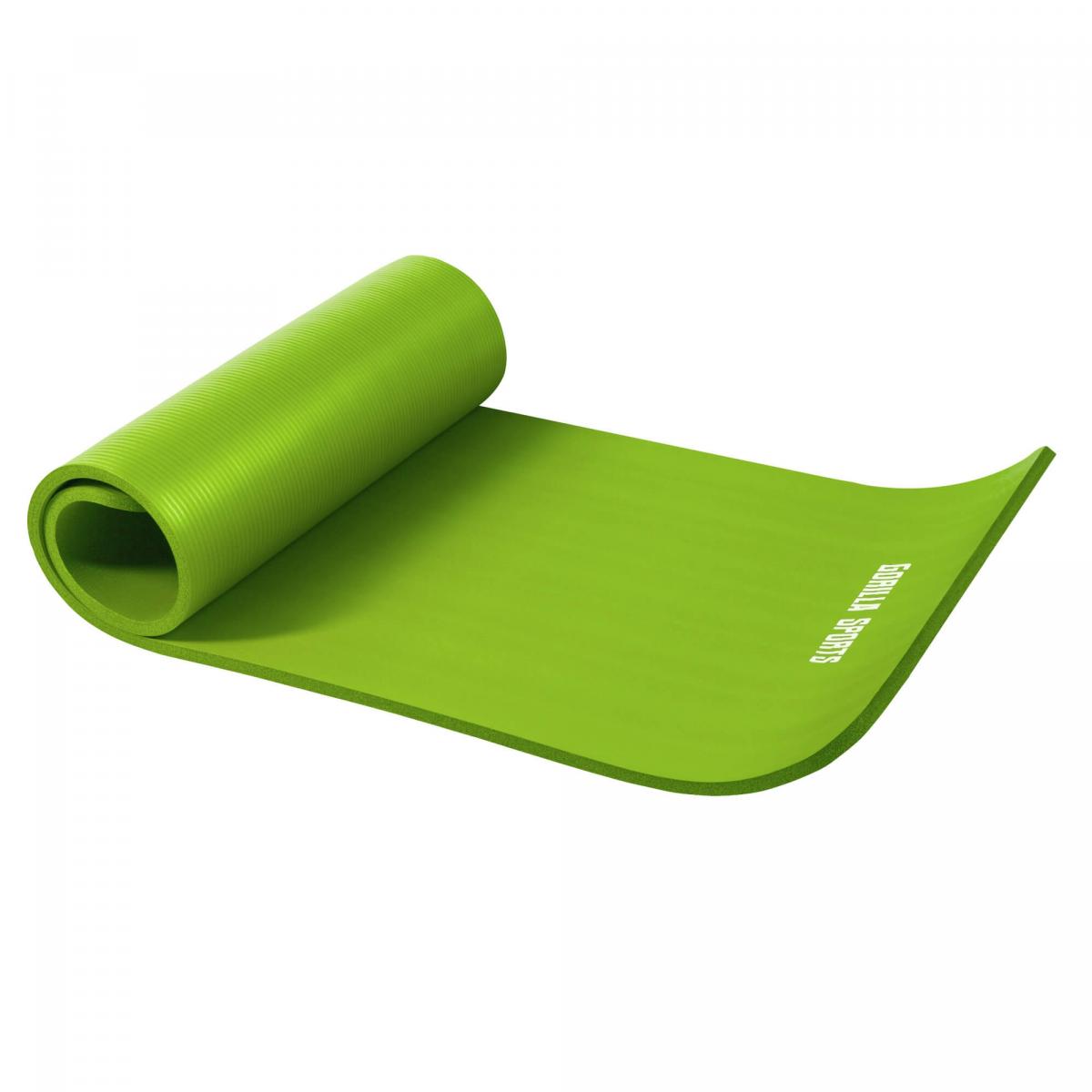 Petit tapis de yoga en mousse - 190 x 60 x 1,5 cm (Yoga - Pilates - sport Ã domicile) Vert Citron