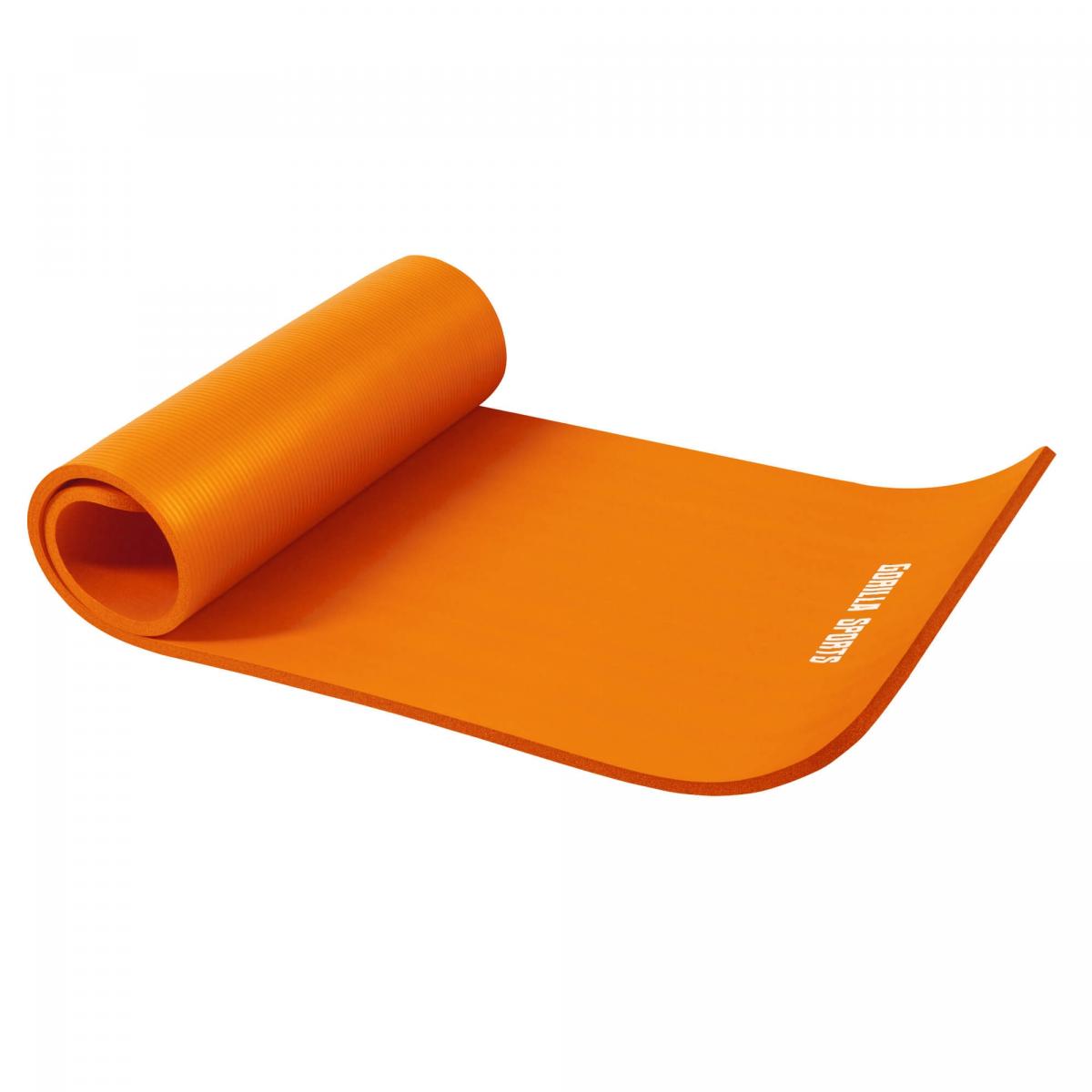 Petit tapis de yoga en mousse - 190 x 60 x 1,5 cm (Yoga - Pilates - sport Ã domicile) Orange