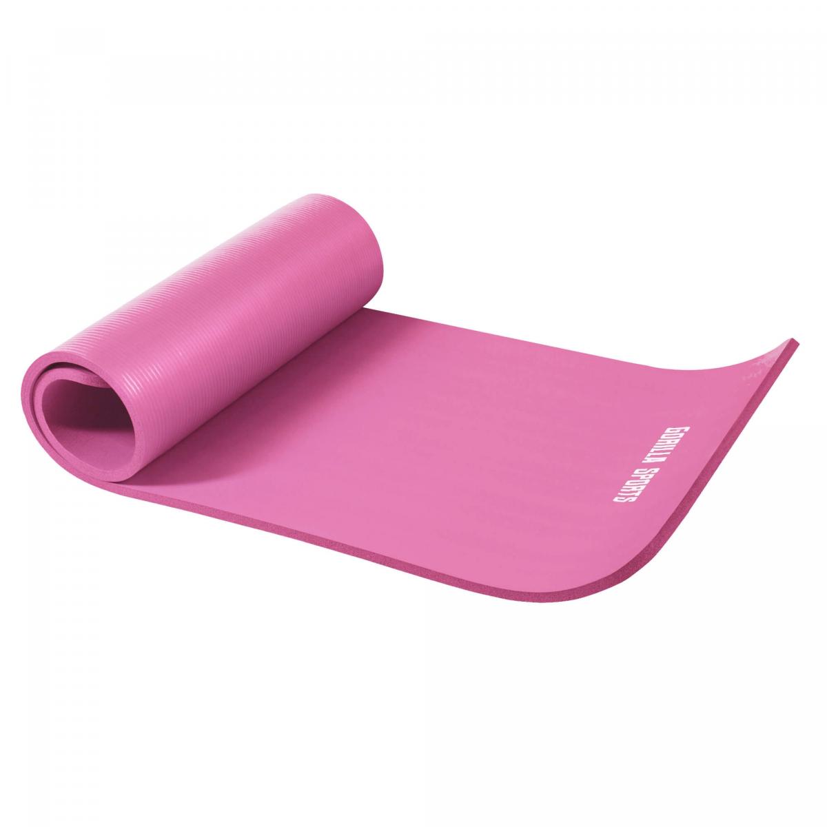 Petit tapis de yoga en mousse - 190 x 60 x 1,5 cm (Yoga - Pilates - sport Ã domicile) Fuchsia