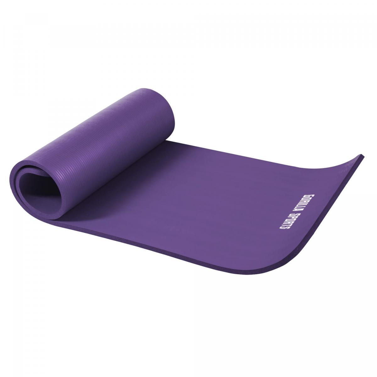 Petit tapis de yoga en mousse - 190 x 60 x 1,5 cm (Yoga - Pilates - sport Ã domicile) Violet