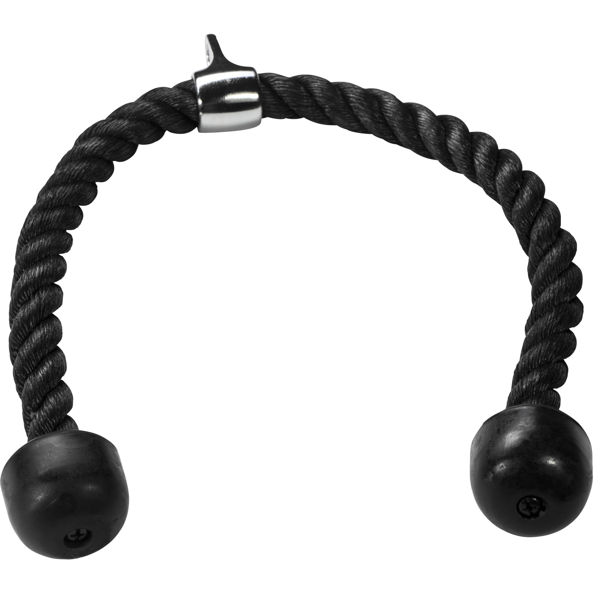 Corde de traction nylon, couleur noire, 100 cm