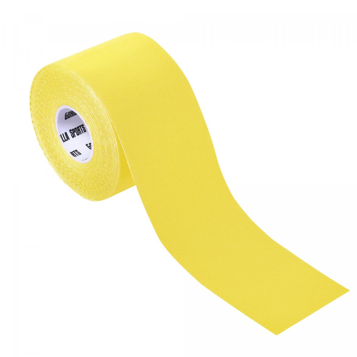 Bande de kinÃ©siologie jaune - rouleau de 5 m - Largeur : 5 cm