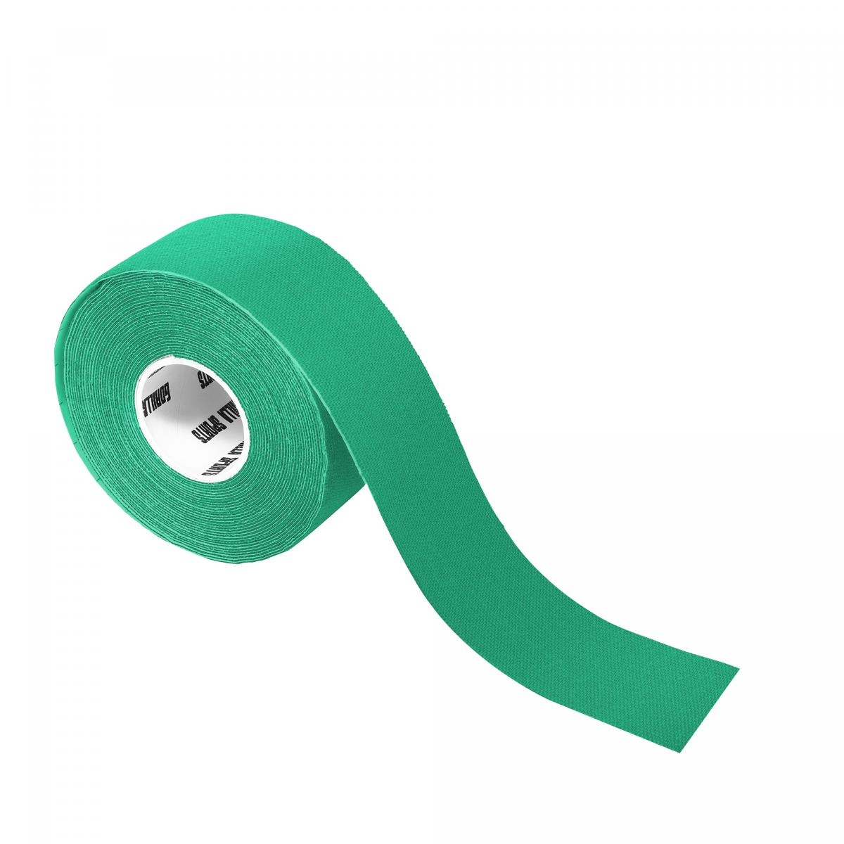 Bande de kinÃ©siologie couleur verte - rouleau de 5 m - Largeur : 2,5 cm