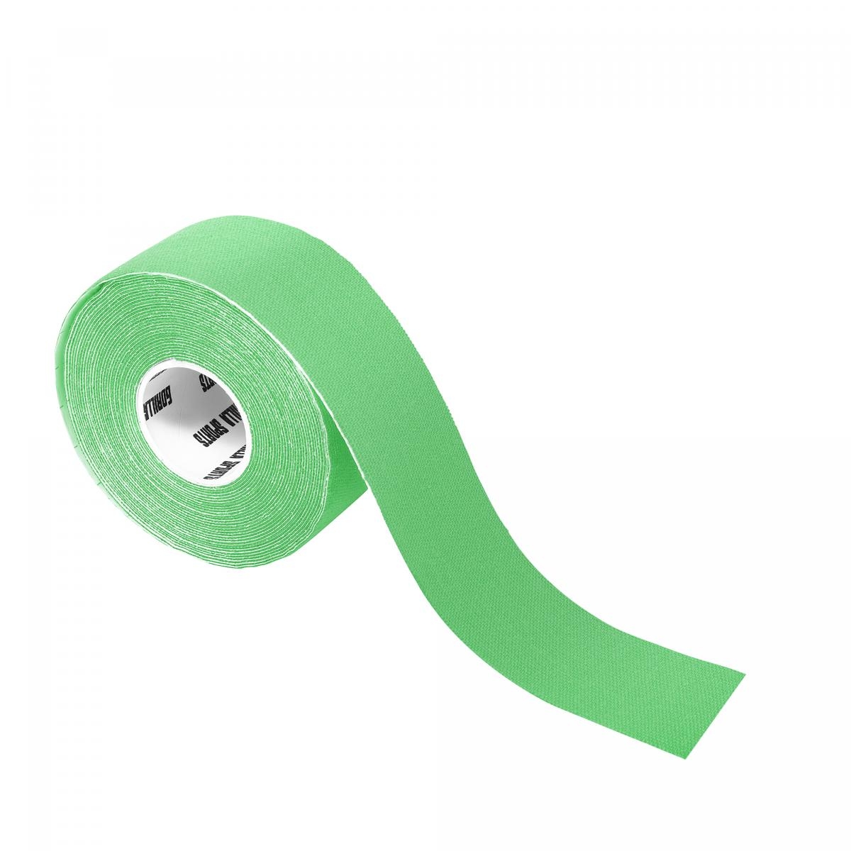 Bande de kinÃ©siologie couleur verte claire - rouleau de 5 m - Largeur : 2,5 cm