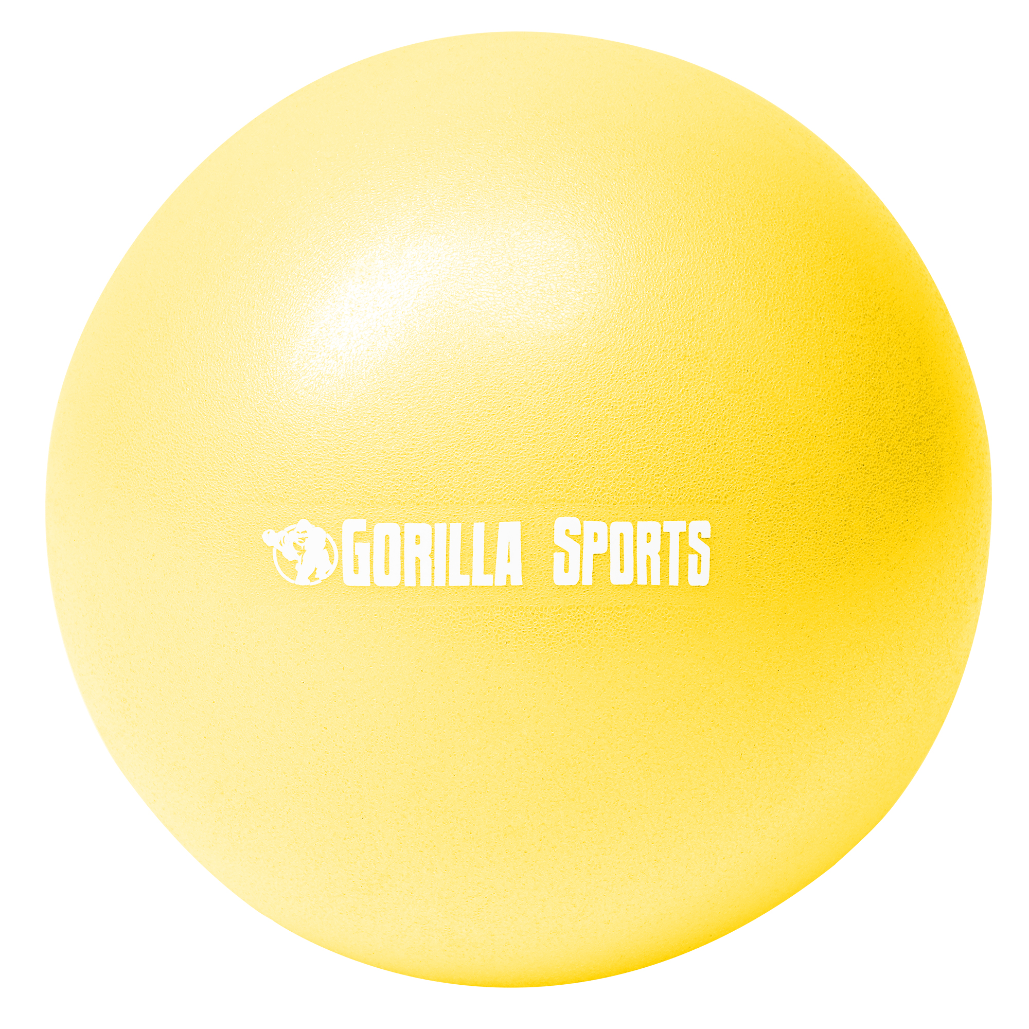 Mini-ballon d'exercice jaune, ballon lÃ©ger de Pilates Soft Ball - DiamÃ¨tre : 18 cm