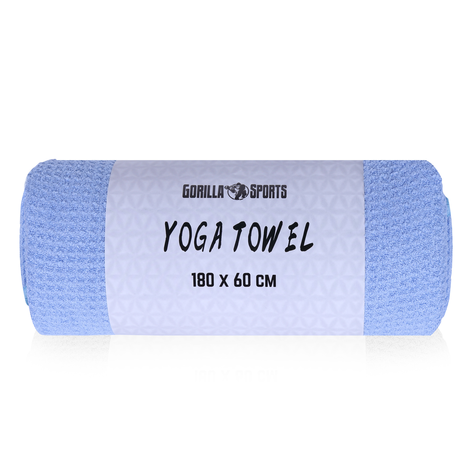 Serviettes de yoga bleue - 180 x 60 cm
