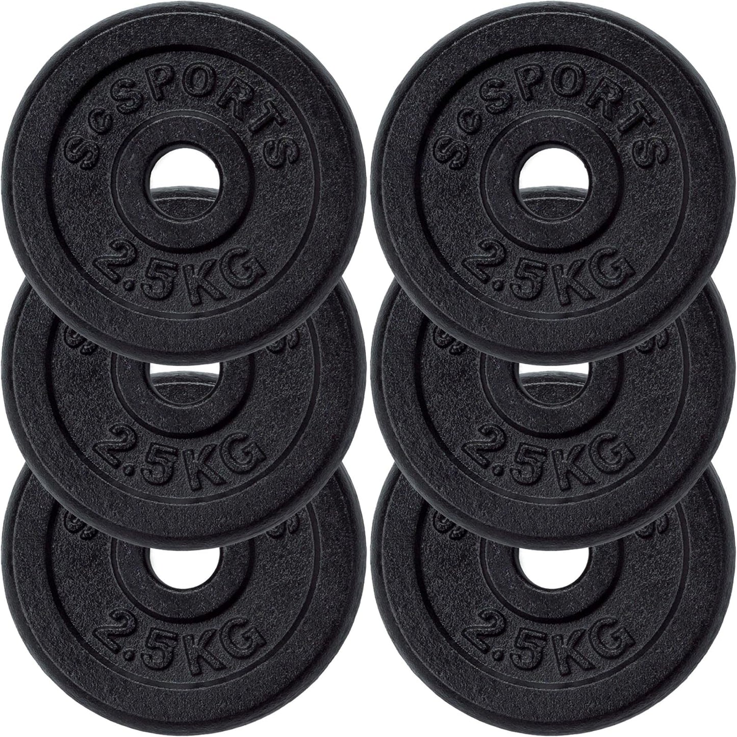 Disques de musculation en fonte 2 – 20 kg