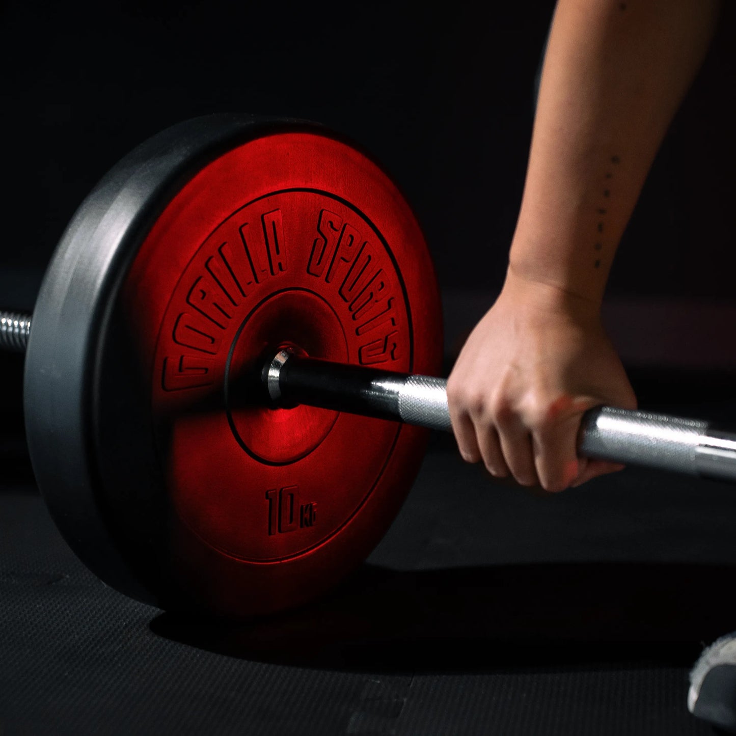 Barre d'haltères 170 cm avec stop-disques