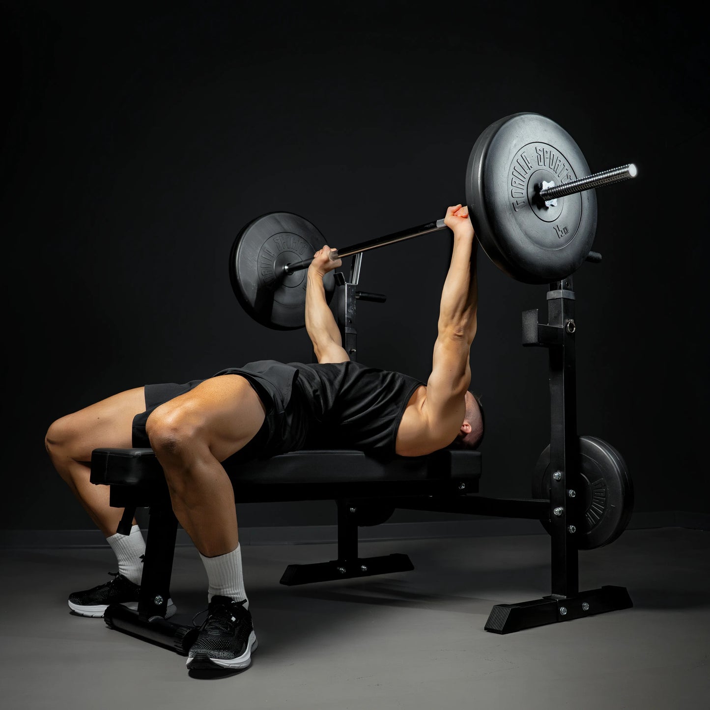 Barre d'haltères 170 cm avec stop-disques