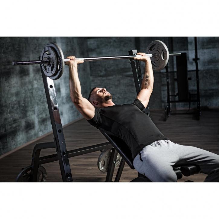 Barre longue 170 cm, diamètre 30mm avec stop-disques en étoile - Gorilla Sports France