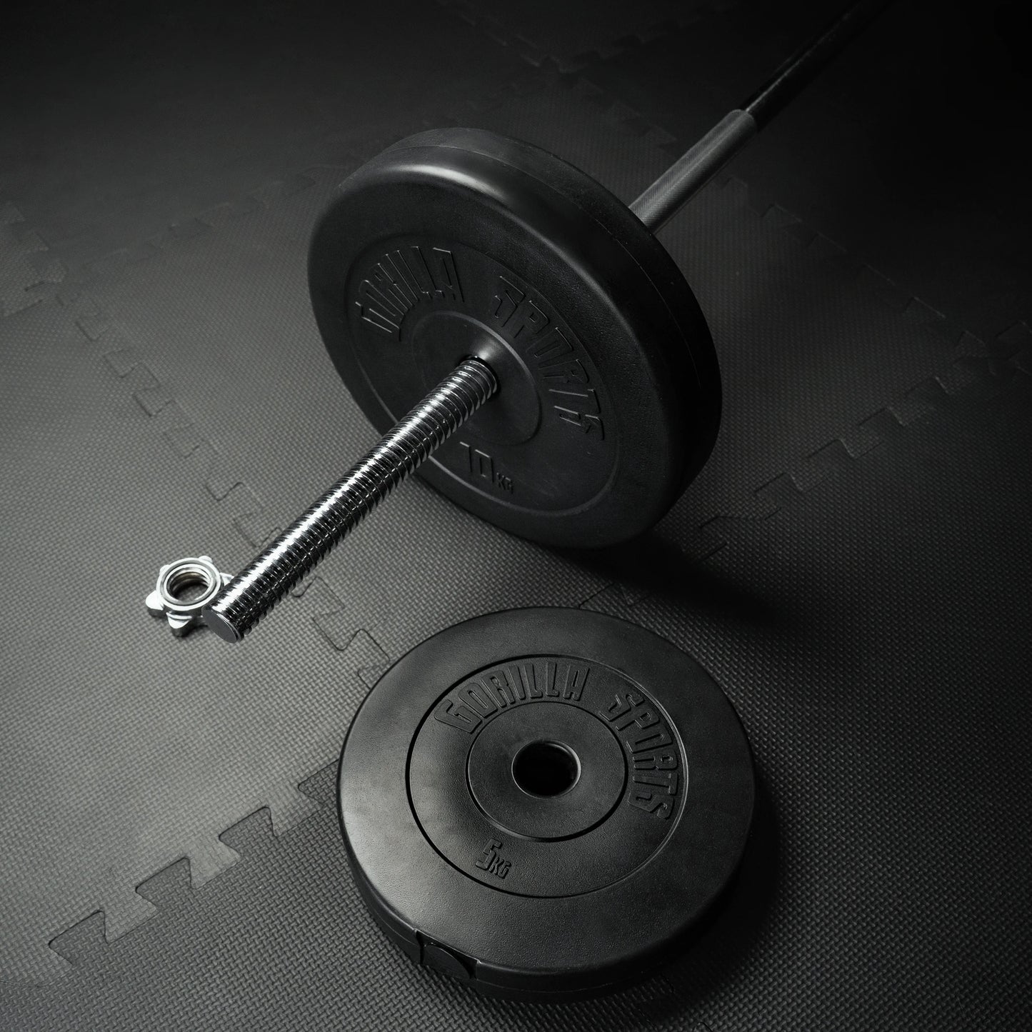 Barre d'haltères 170 cm avec stop-disques