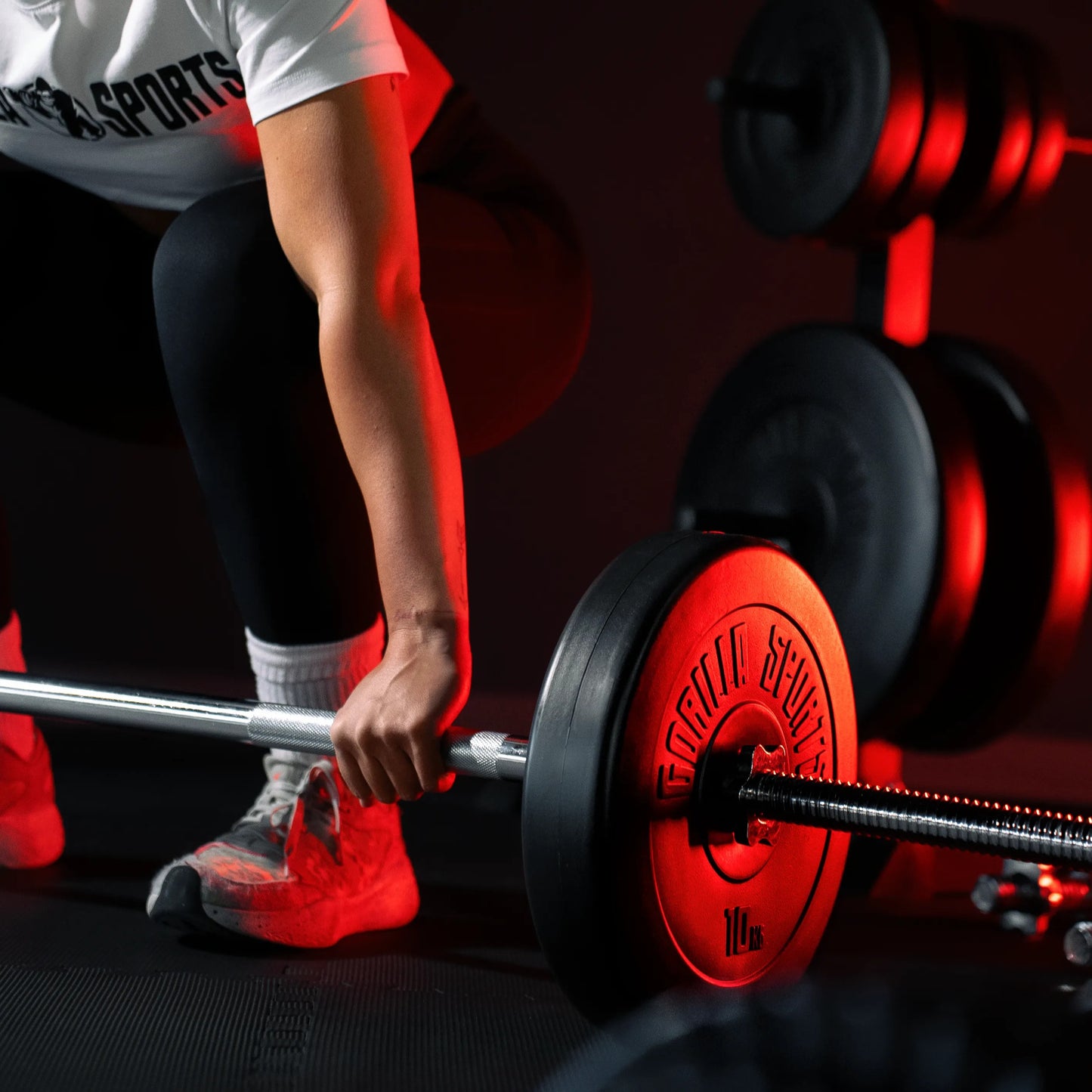 Barre d'haltères 170 cm avec stop-disques