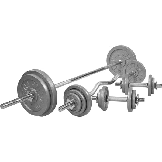 Set d'haltères en fonte, 108 kg - Gorilla Sports France