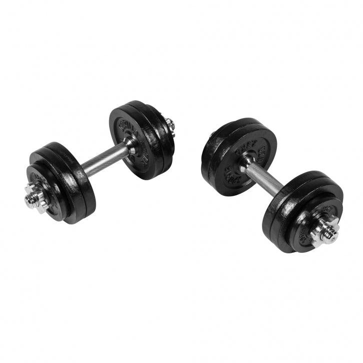 Set d'haltères courts en fonte grip, 30 kg - Gorilla Sports France