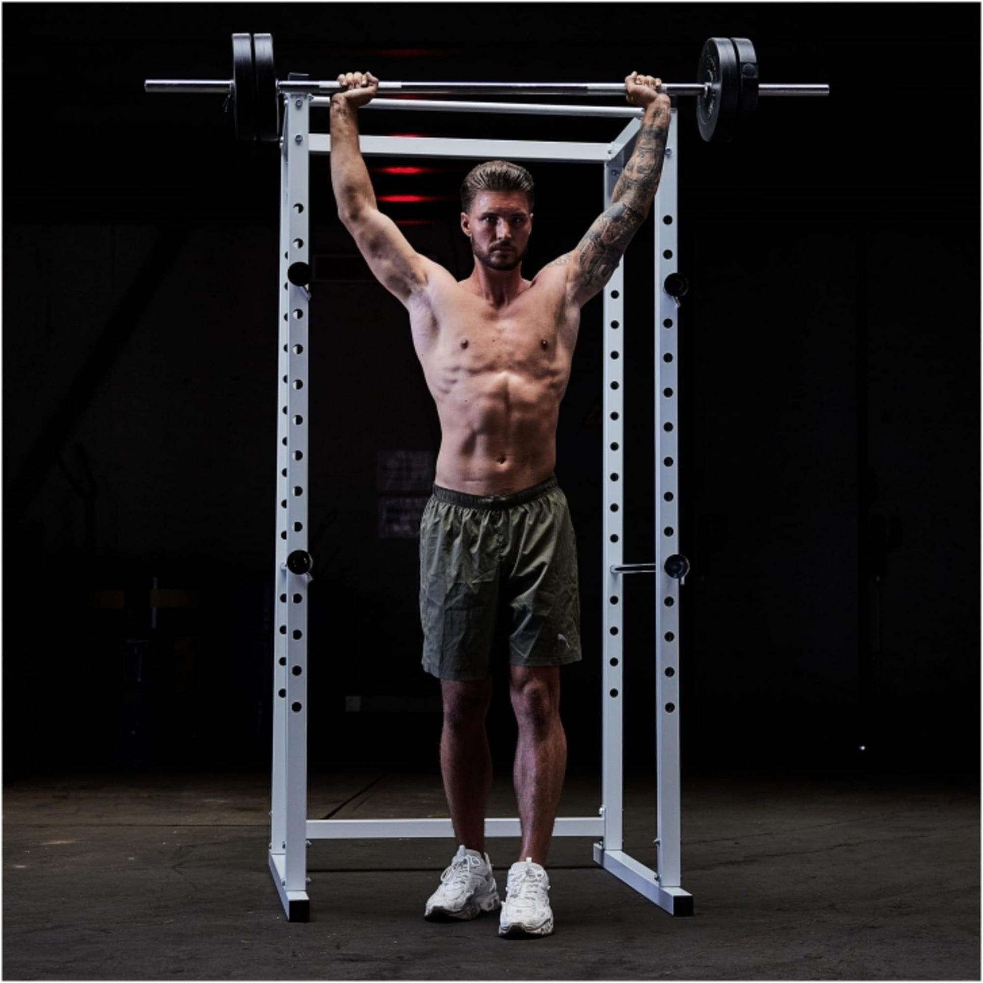 Barre longue chromée de 170 cm avec stop disques à ressort - Gorilla Sports France