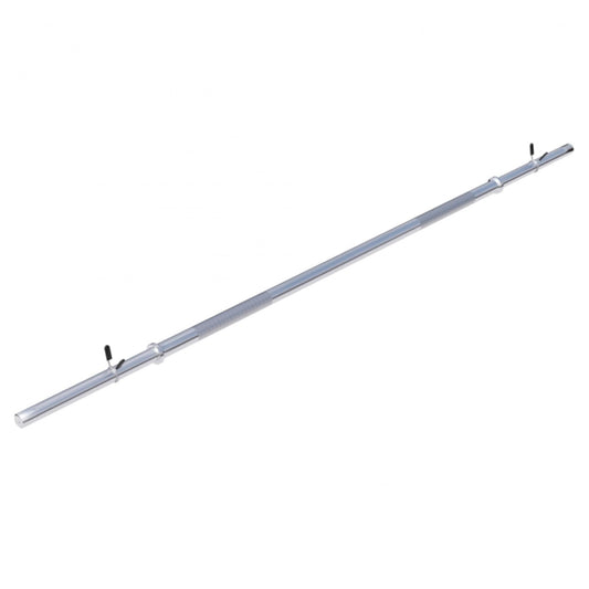 Barre longue chromée de 170 cm avec stop disques à ressort - Gorilla Sports France