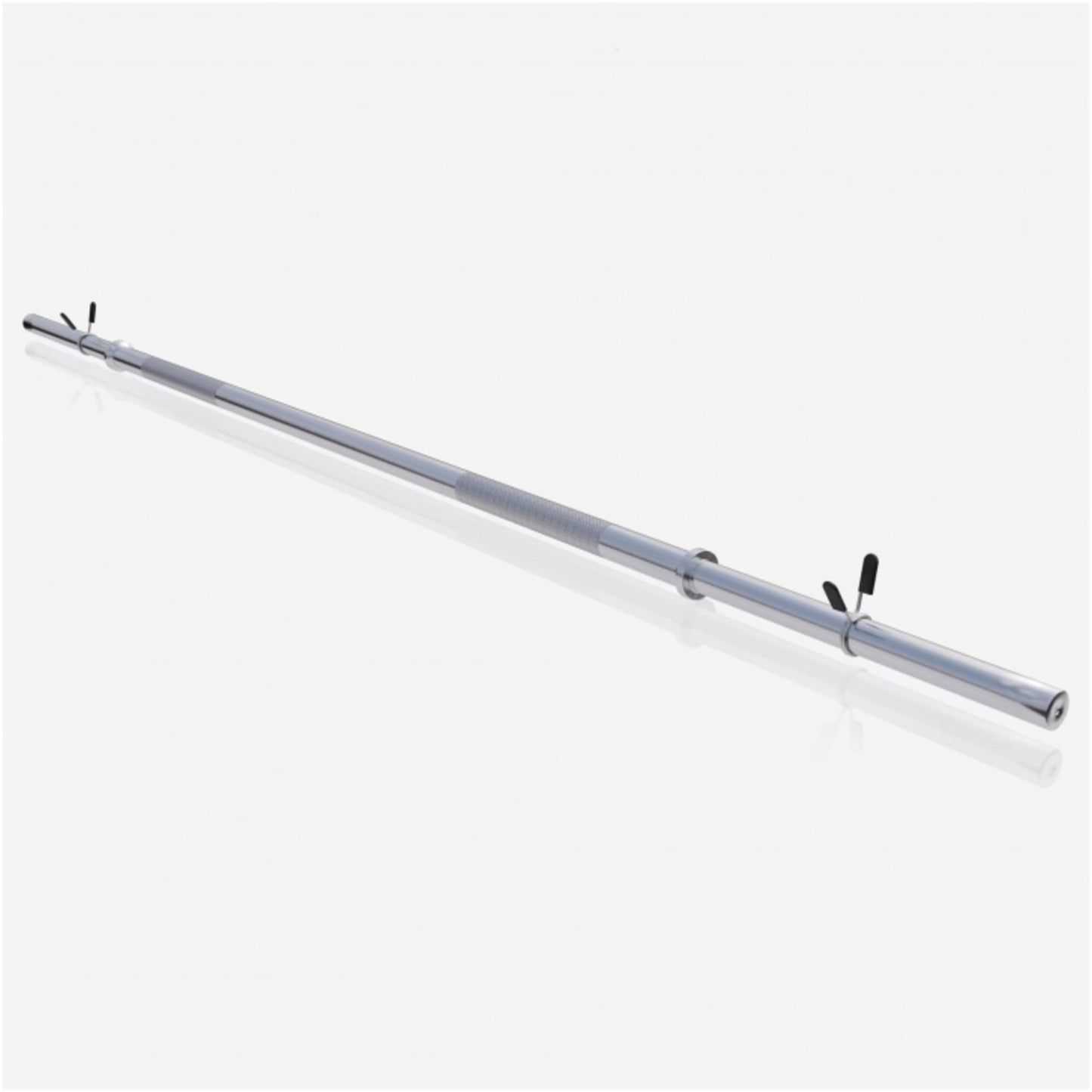 Barre longue chromée de 170 cm avec stop disques à ressort - Gorilla Sports France