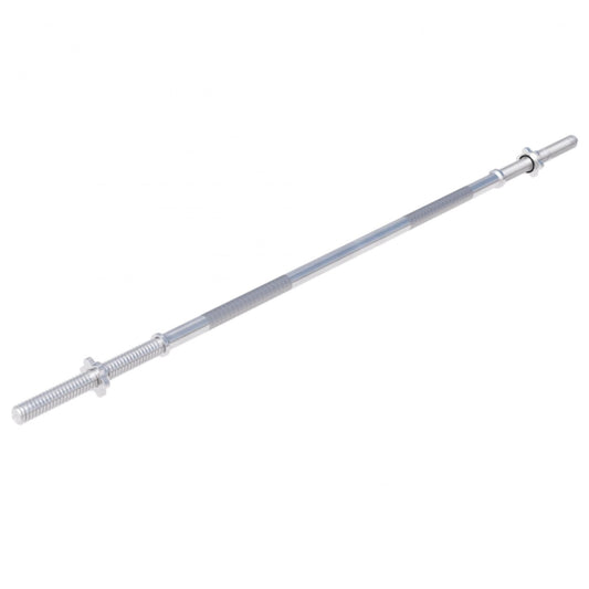 Barre longue chromée 150 cm avec stop disques en étoile - Gorilla Sports France