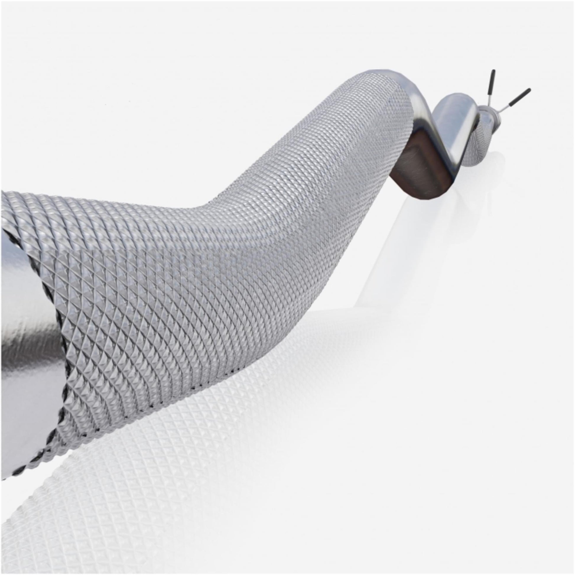 Barre curl SZ chromée avec stop disques à ressort 120cm - Gorilla Sports France
