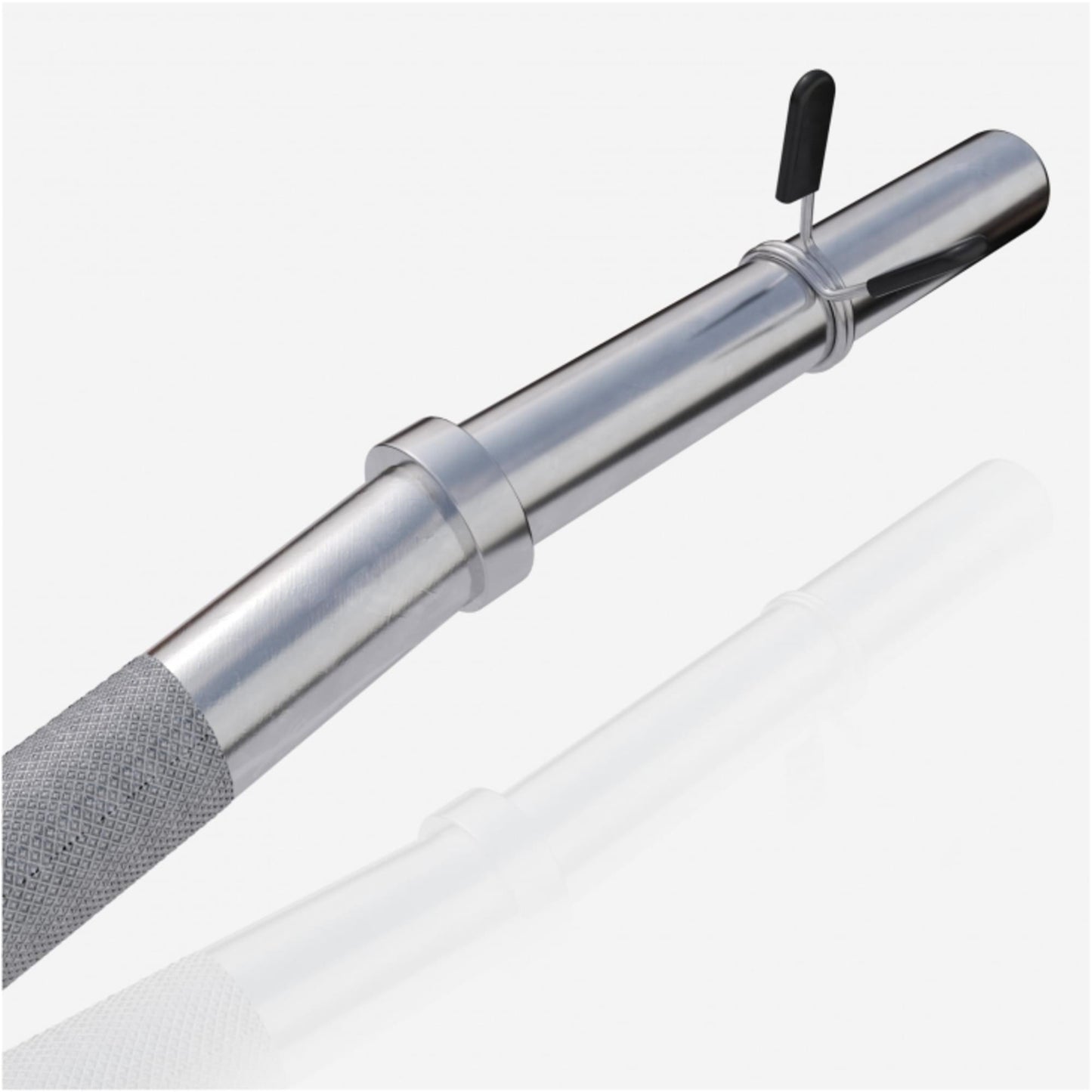 Barre curl SZ chromée avec stop disques à ressort 120cm - Gorilla Sports France
