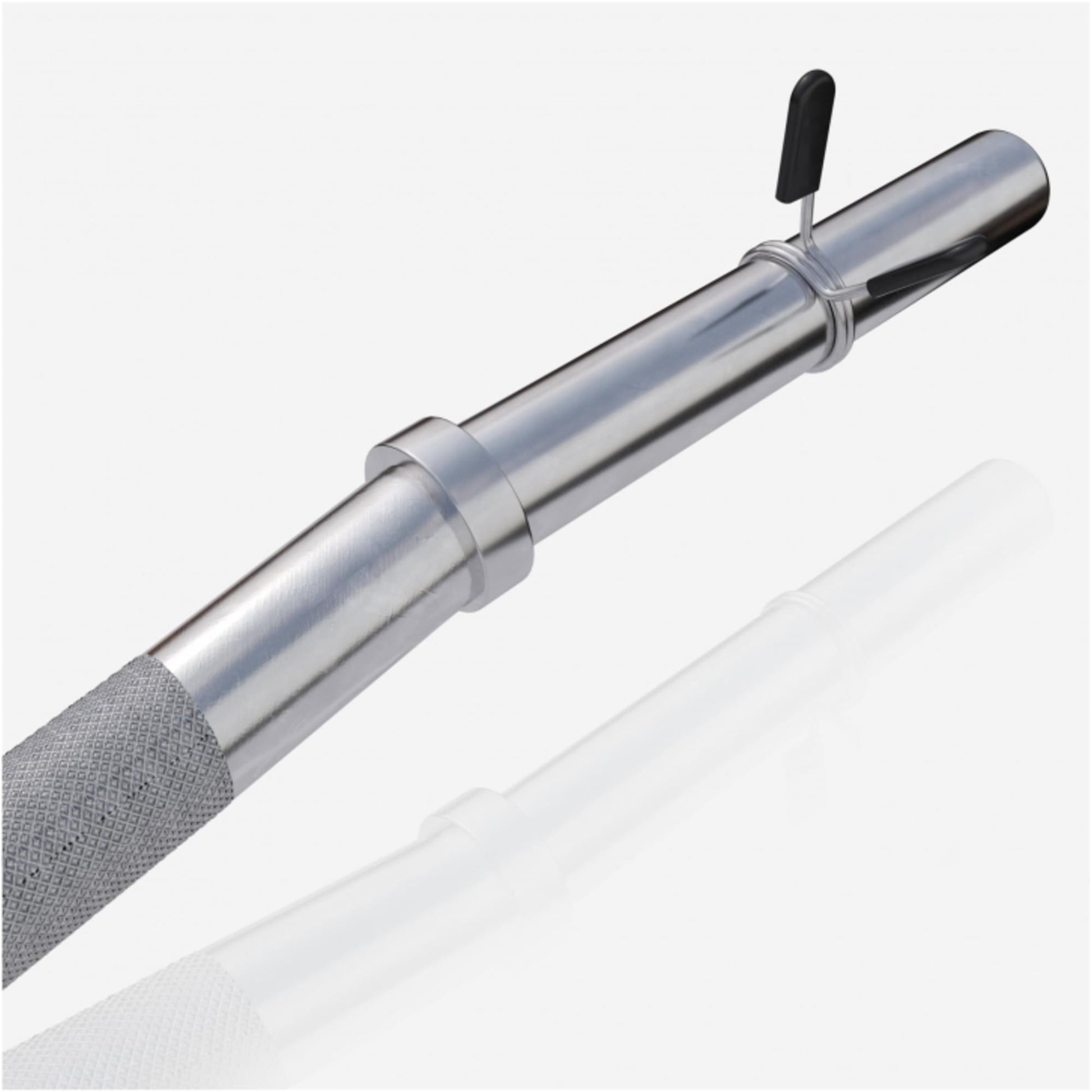 Barre curl SZ chromée avec stop disques à ressort 120cm - Gorilla Sports France