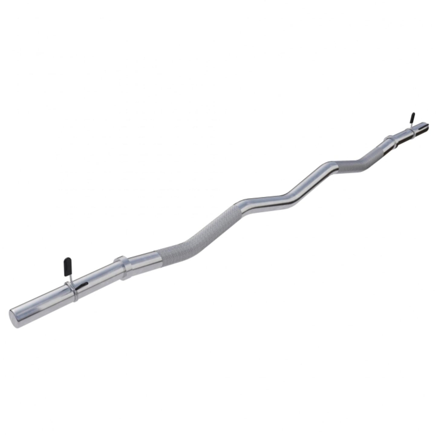 Barre curl SZ chromée avec stop disques à ressort 120cm - Gorilla Sports France