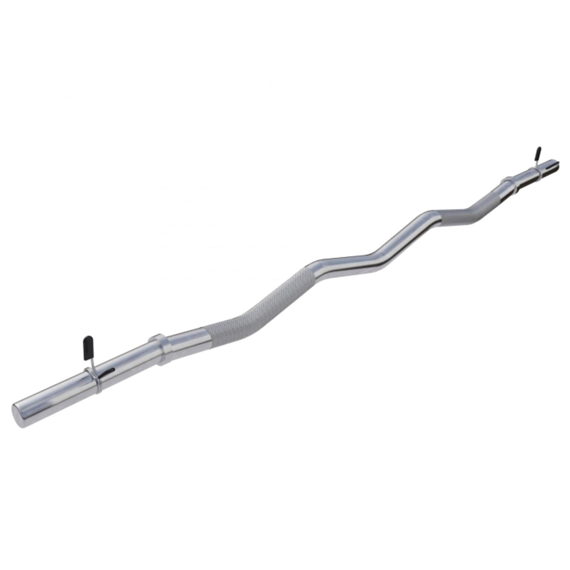 Barre curl SZ chromée avec stop disques à ressort 120cm - Gorilla Sports France