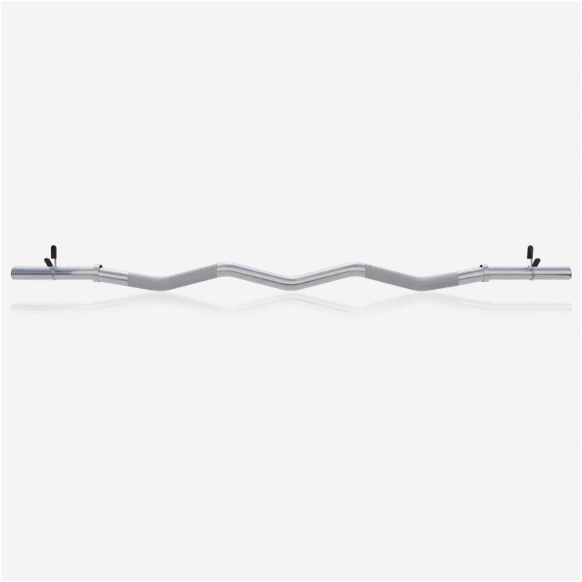 Barre curl SZ chromée avec stop disques à ressort 120cm - Gorilla Sports France