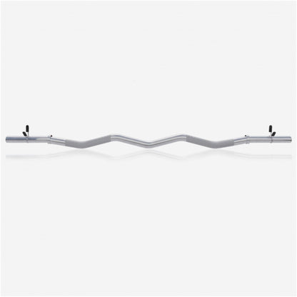Barre curl SZ chromée avec stop disques à ressort 120cm - Gorilla Sports France