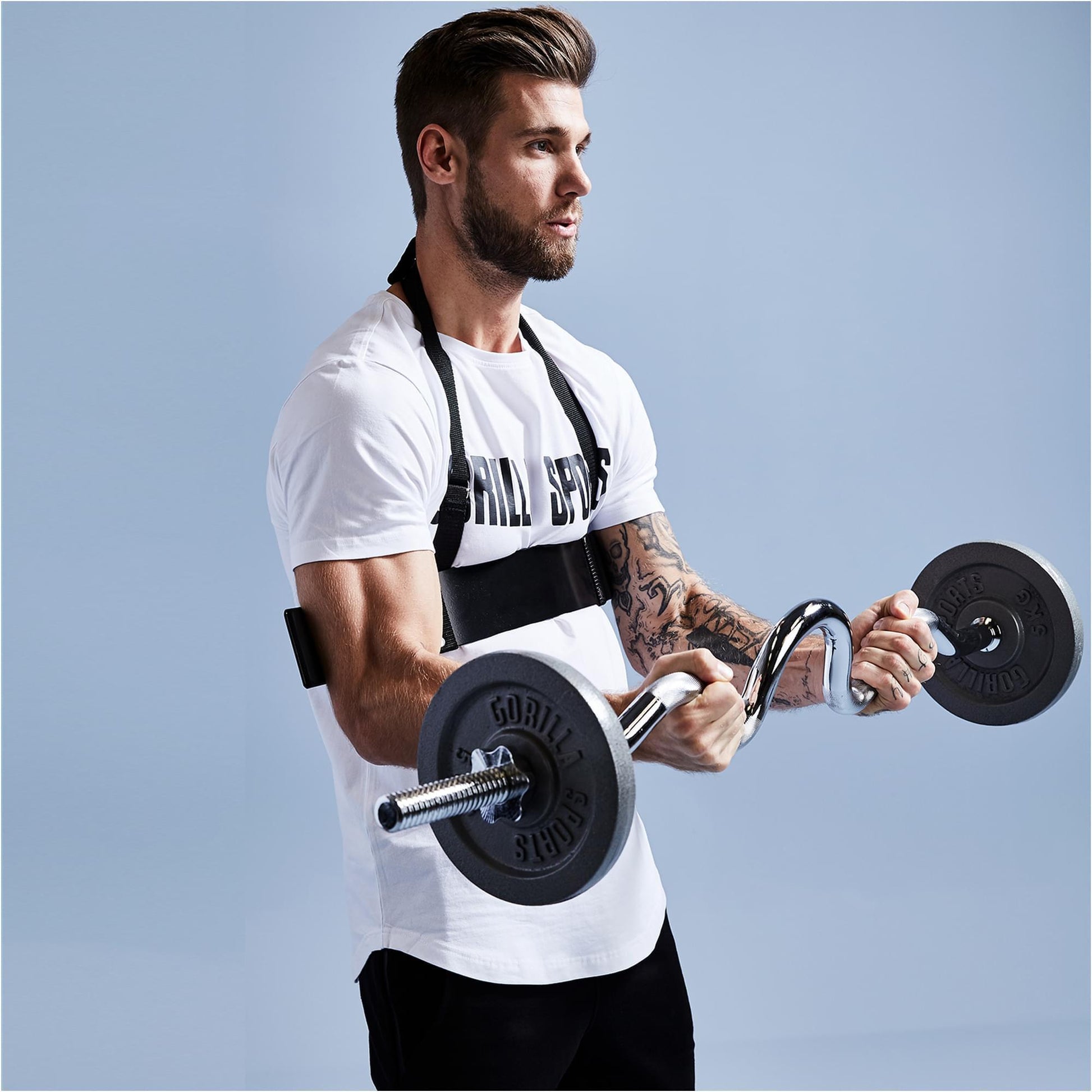 Barre super curl SZ 120 cm - Gorilla Sports France
