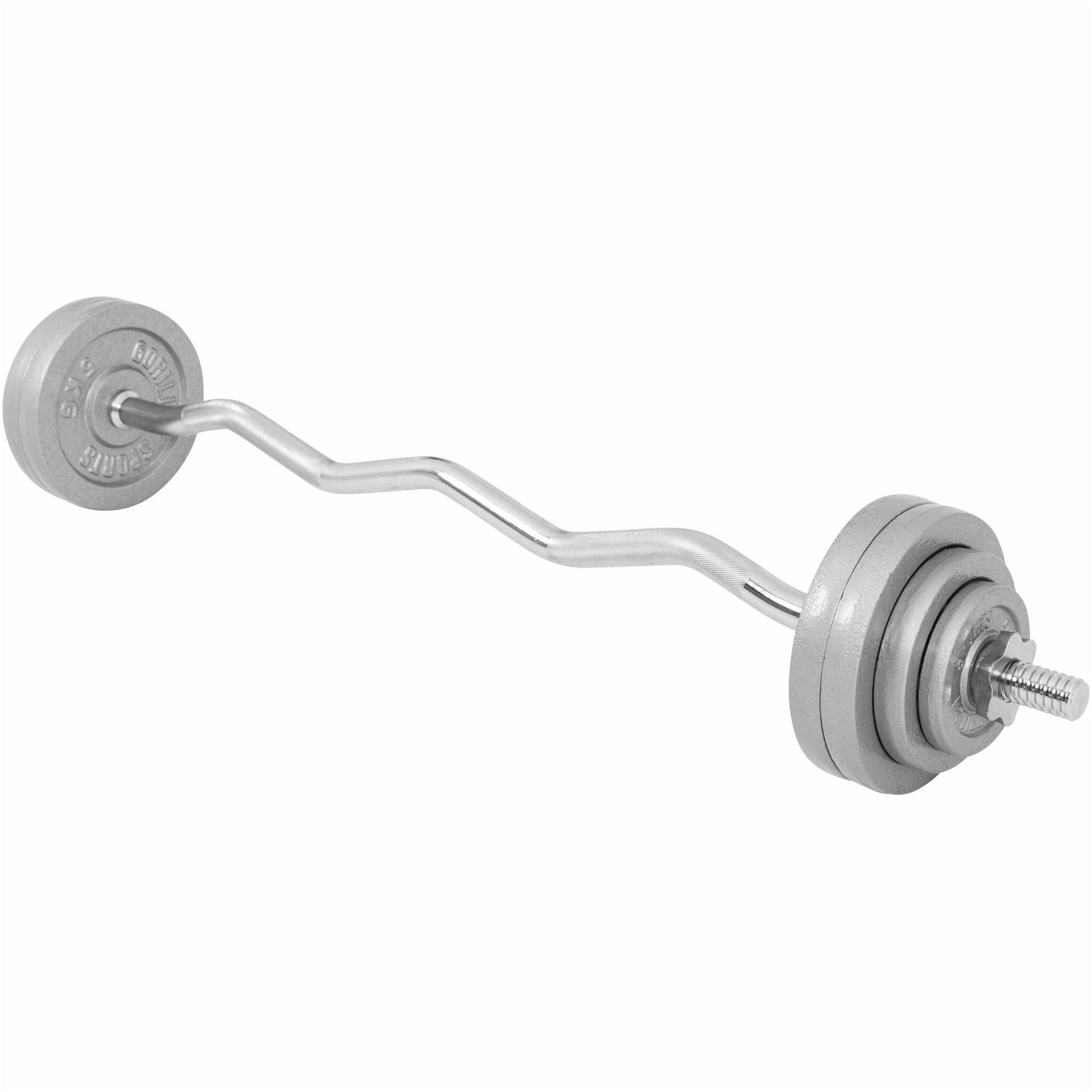 Set d'haltères curl SZ en fonte - Gorilla Sports France