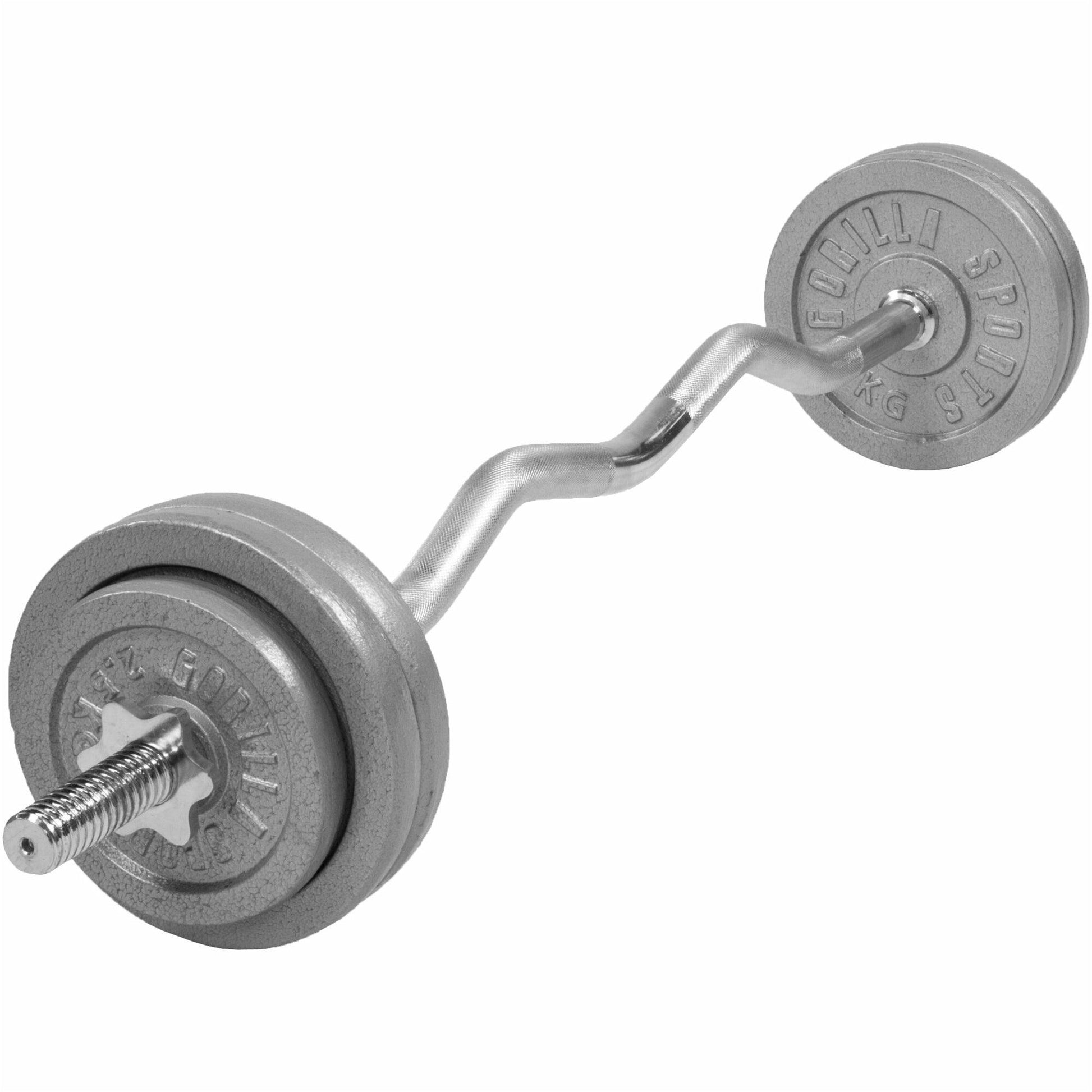Set d'haltères curl SZ en fonte - Gorilla Sports France