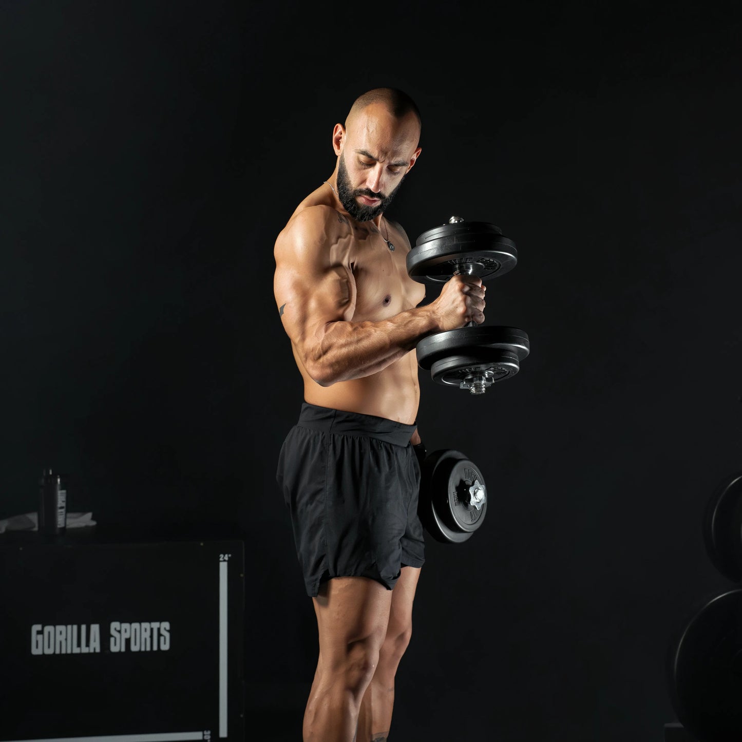 Set d'haltères courts en plastique