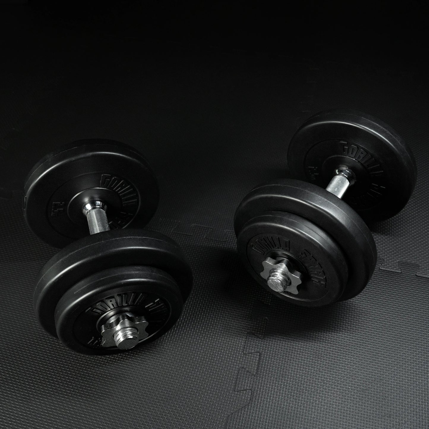 Set d'haltères courts en plastique