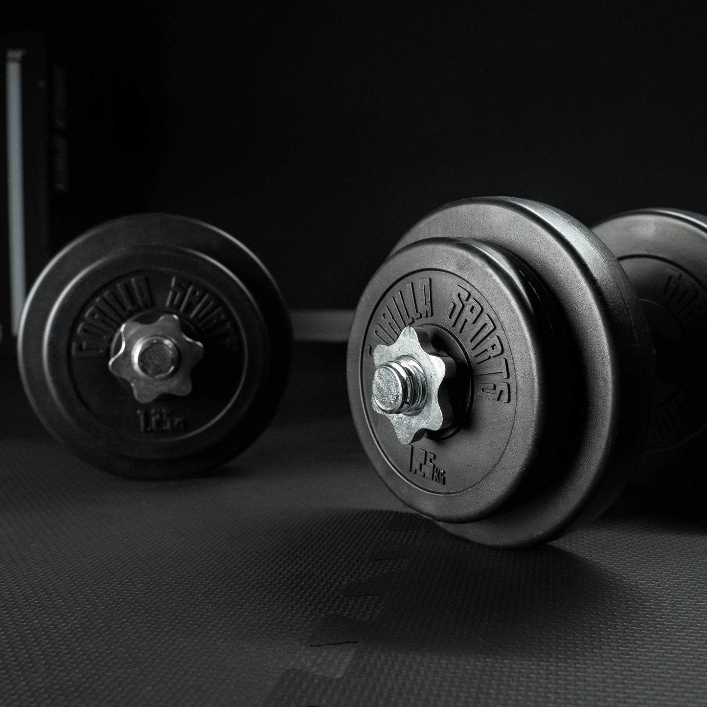 Set d'haltères courts en plastique