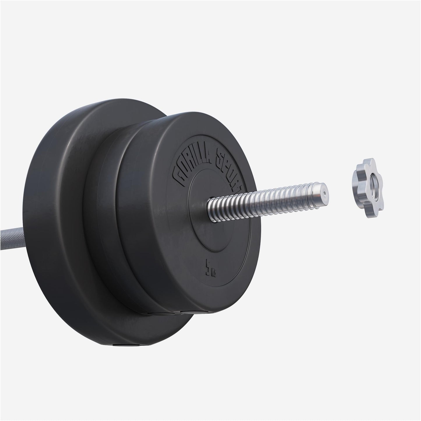Set d'haltères en plastique de 100 kg - Gorilla Sports France