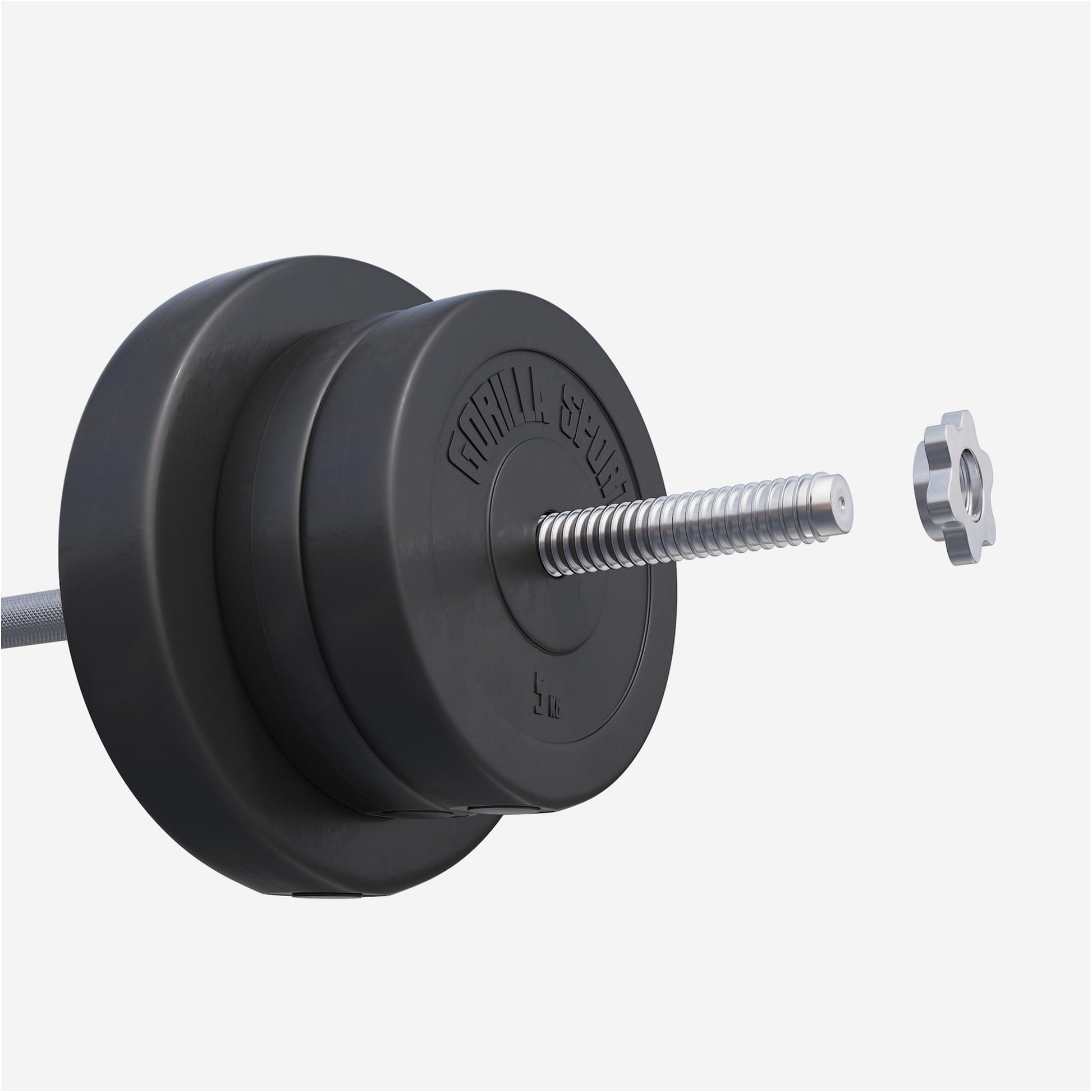 Set d'haltères en plastique de 100 kg - Gorilla Sports France