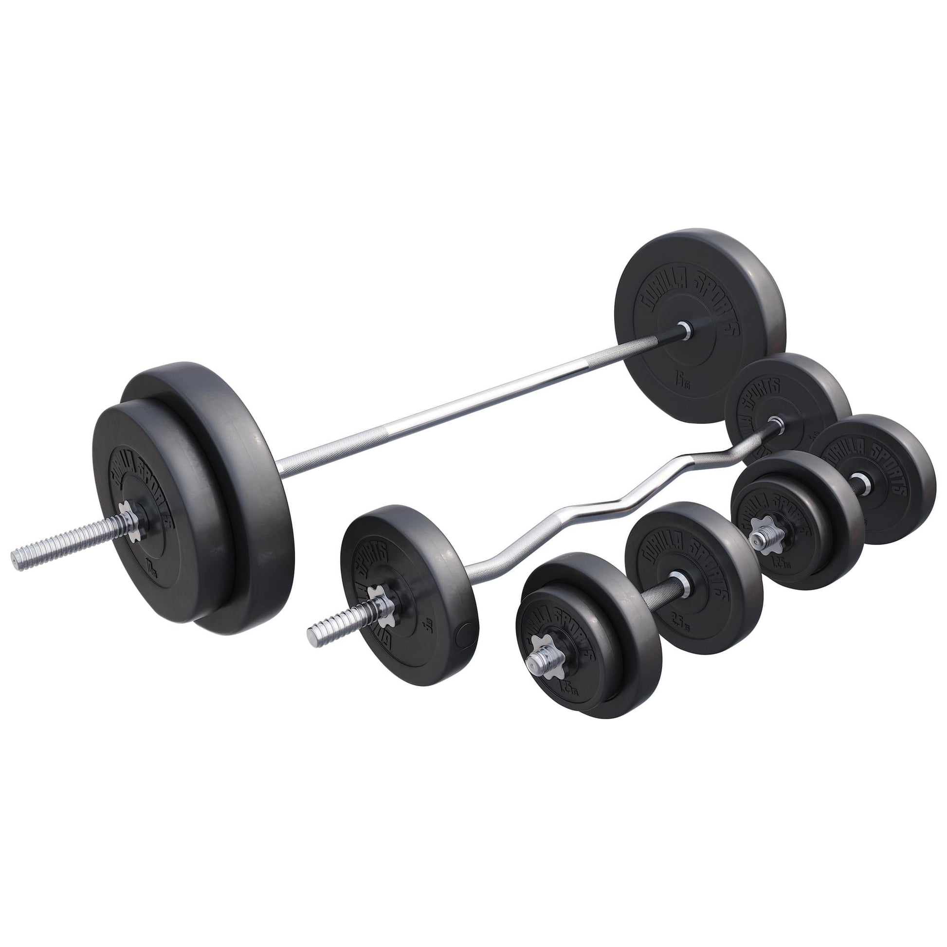 Set d'haltères en plastique de 100 kg - Gorilla Sports France