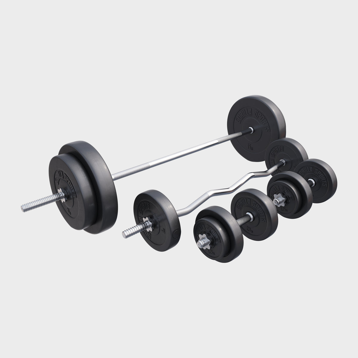 Set d'haltères en plastique de 100 kg