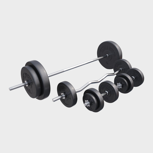 Set d'haltères en plastique de 100 kg