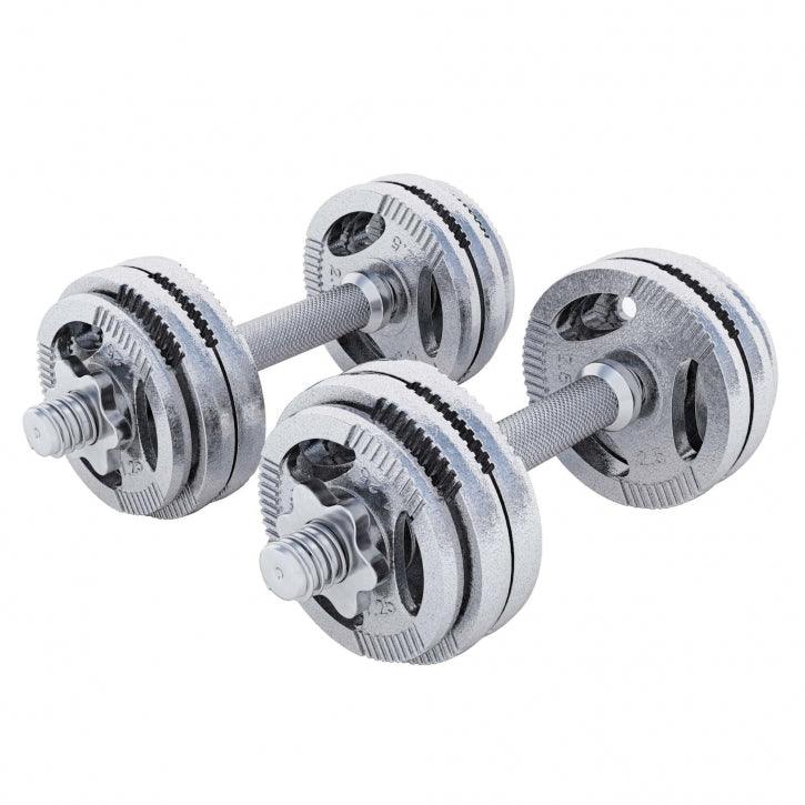 Set d'haltères courts en fonte grip 30 kg - Gorilla Sports France