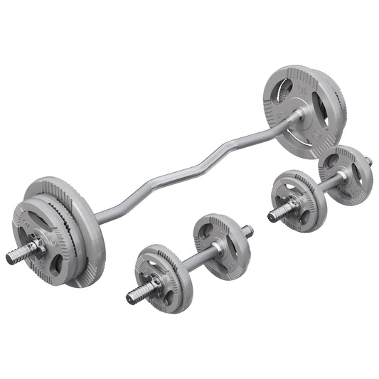 Set d'haltères curl SZ en fonte Gripper 70 kg