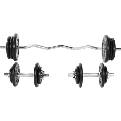 Set d’haltères curl SZ en caoutchouc 70 kg - Gorilla Sports France