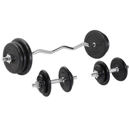 Set d’haltères curl SZ en caoutchouc 70 kg - Gorilla Sports France