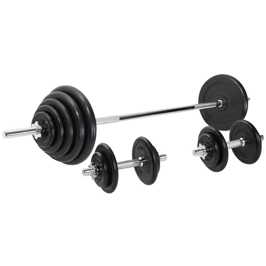 Set d’haltères longs en caoutchouc de 100 kg - Gorilla Sports France