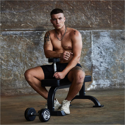 Banc de musculation plat noir - Gorilla Sports France