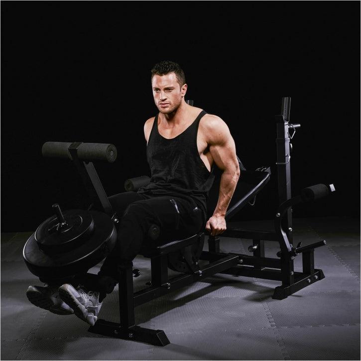 Banc De Musculation Gorilla Sports – Développé Couché – Support Barres 250 Kg – Noir/blanc