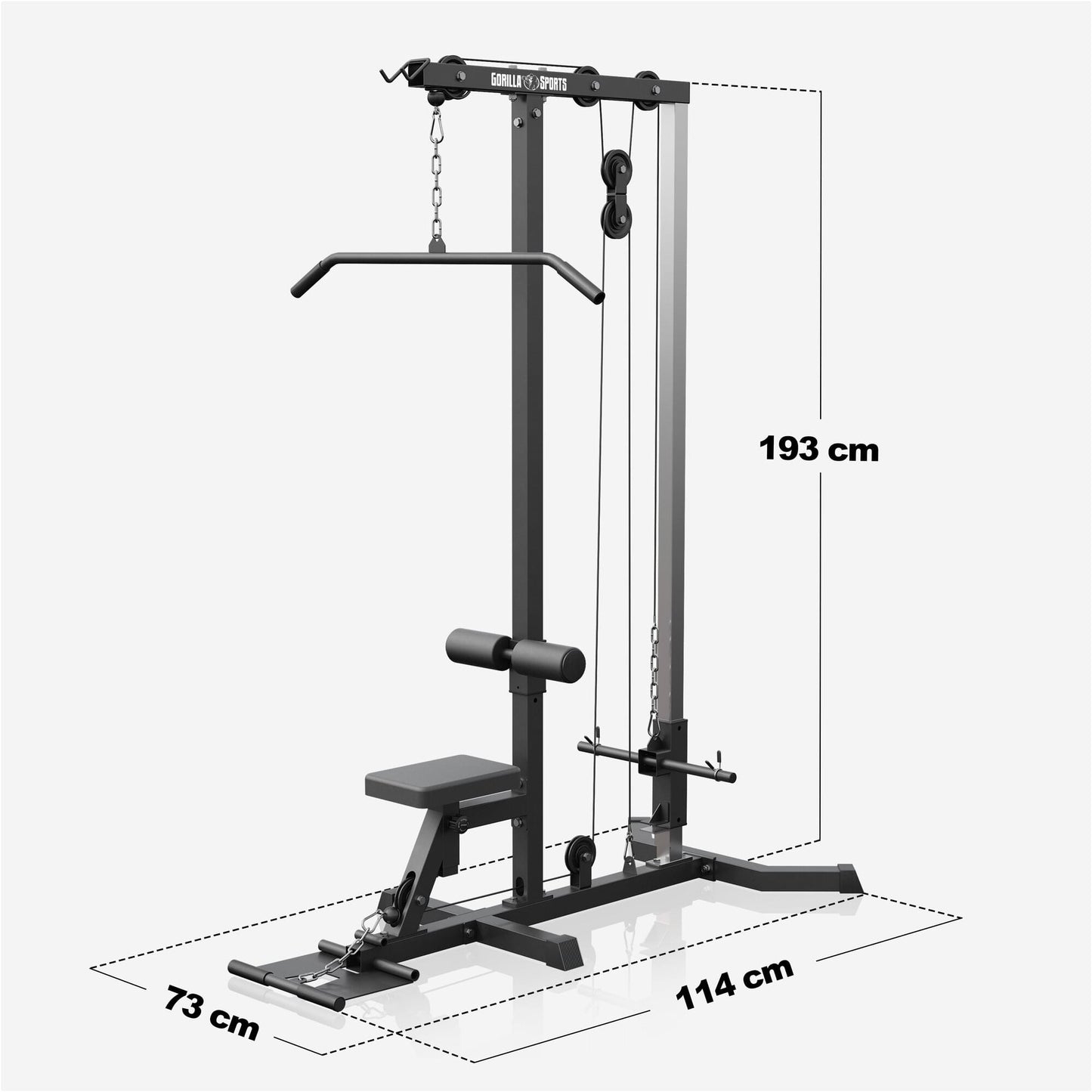 Station de tirage vertical dos