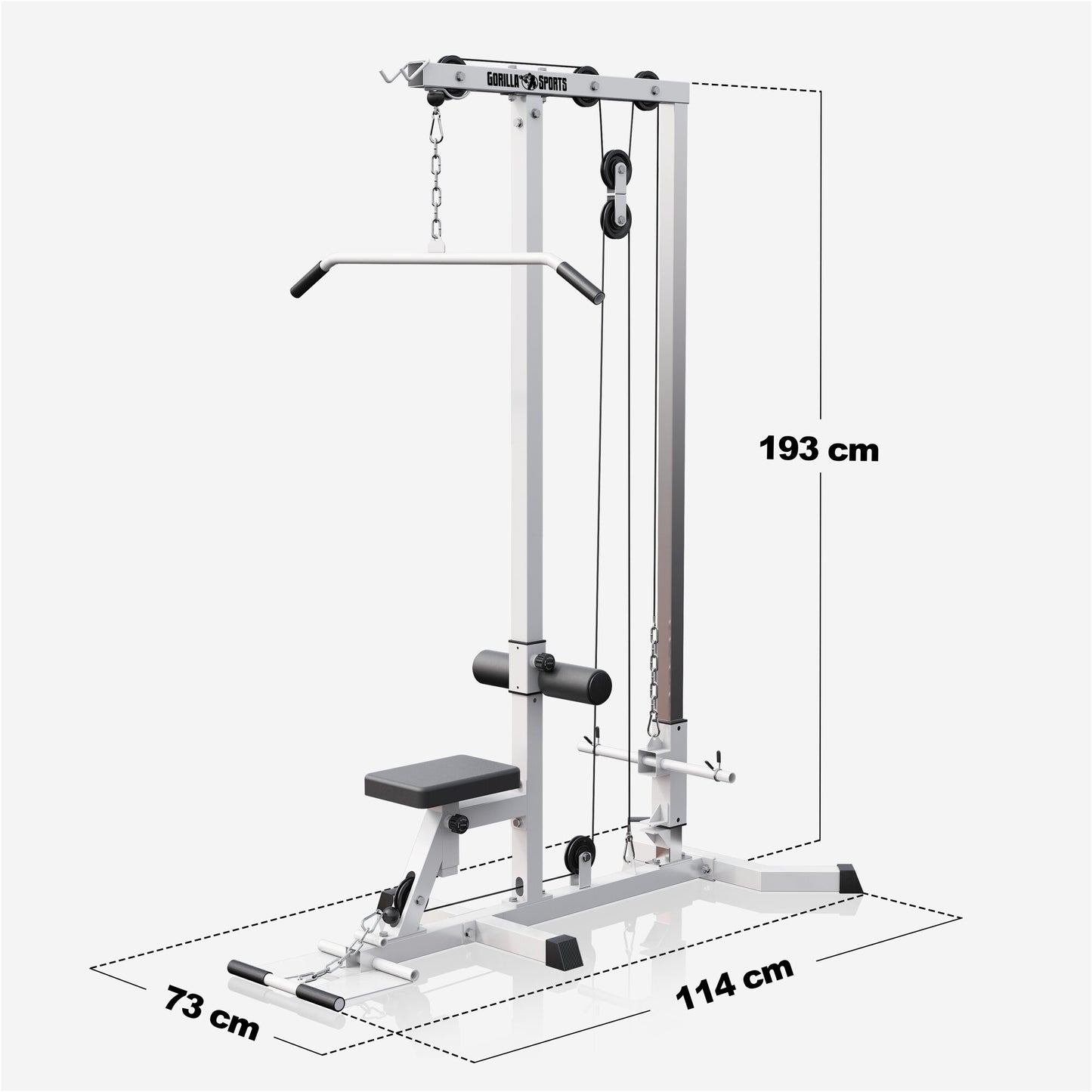 Station de tirage vertical dos