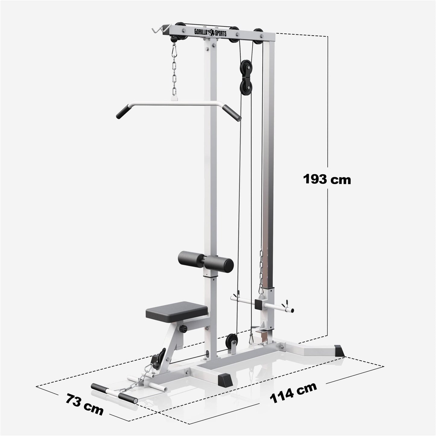 Station de tirage vertical dos